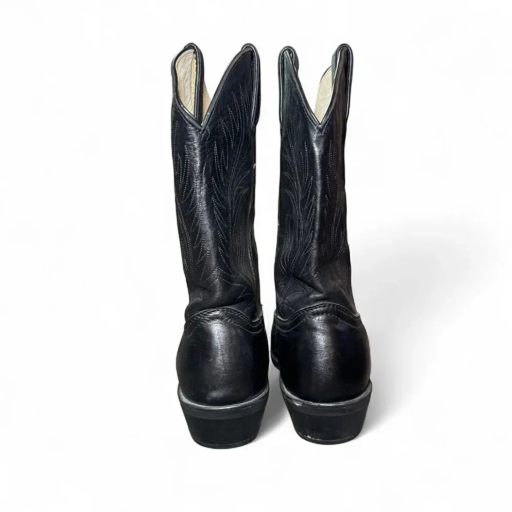 Durango Men’s 11” Black Western Cowboy Boots Size 9EE – DB560 Concho Strap